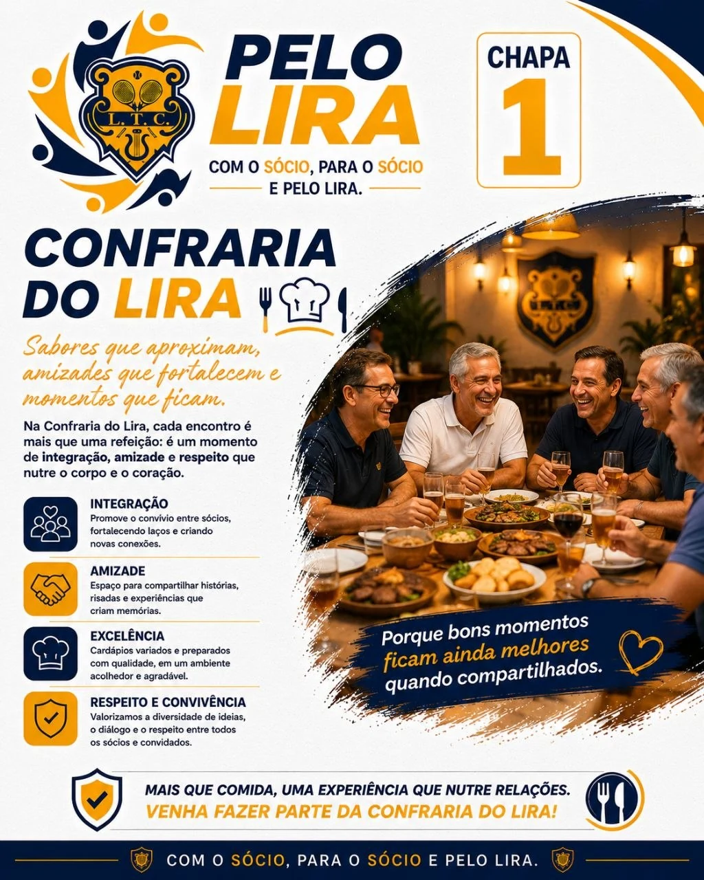 Confraria do Lira — sabores que aproximam, amizades que fortalecem